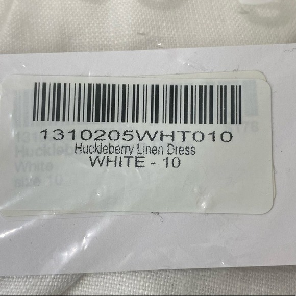 Reformation White Huckleberry Linen Mini Dress 10 NWT - Picture 9 of 9